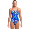 Funkita - Battle Blue - Girls Diamond Back One Piece -Funkita Swimsuit Discount Store funkita battle blue girls diamond back one piece 1