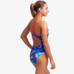 Funkita - Battle Blue - Girls Diamond Back One Piece -Funkita Swimsuit Discount Store funkita battle blue girls diamond back one piece 4