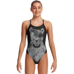 Funkita - Bear Bum - Girls Diamond Back One Piece