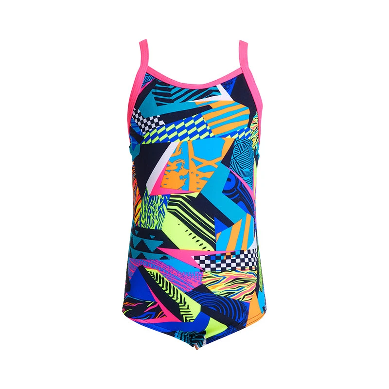 Funkita - Bel Air Beats - Toddler Girls Printed One Piece 4 Funkita - Bel Air Beats - Toddler Girls Printed One Piece - Image 2