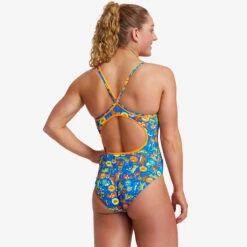 Funkita - Big Cat Bash - Ladies Diamond Back One Piece -Funkita Swimsuit Discount Store funkita big cat bash ladies diamond back one piece 4