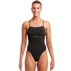 Funkita - Black Stripes - Ladies Single Strength One Piece