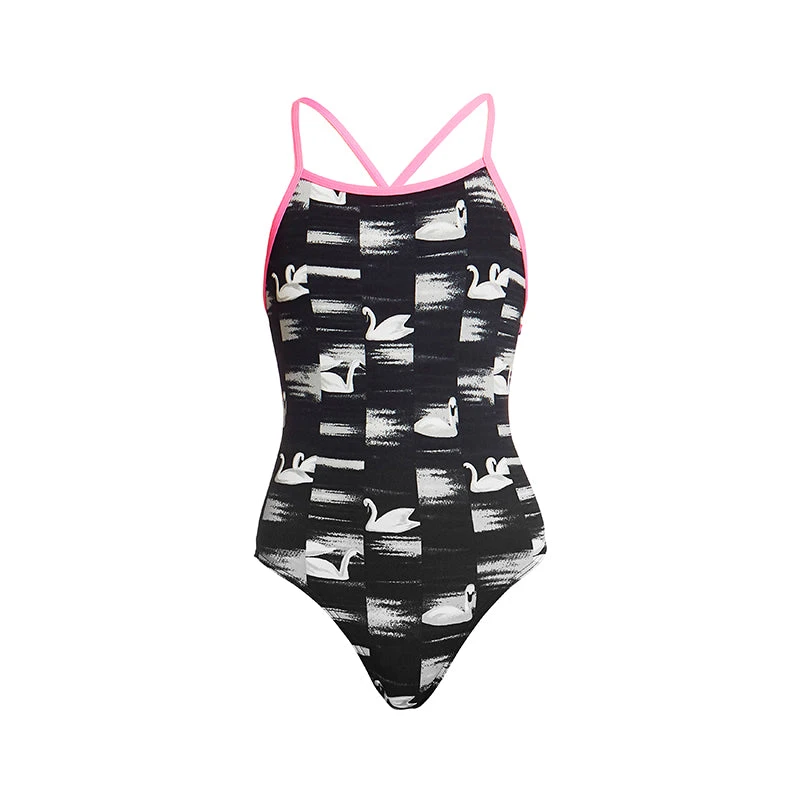 Funkita - Black Swan - Girls Tie Me Tight One Piece 4 Funkita - Black Swan - Girls Tie Me Tight One Piece - Image 2