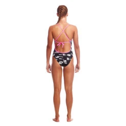 Funkita - Black Swan - Girls Tie Me Tight One Piece 11 Funkita - Black Swan - Girls Tie Me Tight One Piece -Funkita Swimsuit Discount Store funkita black swan girls tie me tight one piece 3