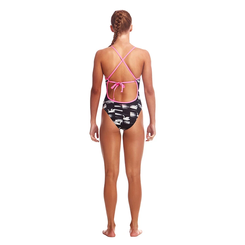 Funkita - Black Swan - Girls Tie Me Tight One Piece 5 Funkita - Black Swan - Girls Tie Me Tight One Piece - Image 3