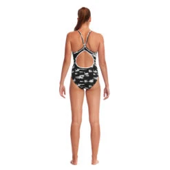 Funkita - Black Swan - Ladies Diamond Back One Piece -Funkita Swimsuit Discount Store funkita black swan ladies diamond back one piece 3
