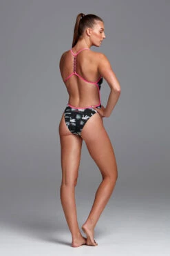 Funkita - Black Swan - Ladies Twisted One Piece -Funkita Swimsuit Discount Store funkita black swan ladies twisted one piece 5