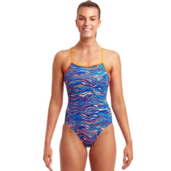 Funkita - Blow Wave - Ladies Eco Single Strap One Piece