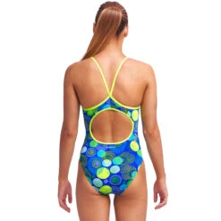 Funkita - Blue Bottle - Girls Diamond Back One Piece -Funkita Swimsuit Discount Store funkita blue bottle girls diamond back one piece 3