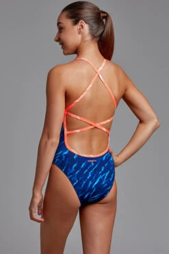 Funkita - Blue Mist - Girls Strapped In One Piece -Funkita Swimsuit Discount Store funkita blue mist girls strapped in one piece 4