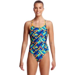 Funkita - Boarded Up - Ladies Diamond Back One Piece