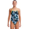 Funkita - Bone Head - Girls Single Strap One Piece 2 Funkita - Bone Head - Girls Single Strap One Piece -Funkita Swimsuit Discount Store funkita bone head girls single strap one piece 1