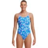 Funkita - BooBam Blue - Ladies Diamond Back One Piece -Funkita Swimsuit Discount Store funkita boobam blue ladies diamond back one piece 1