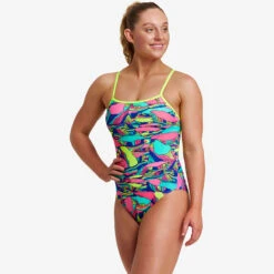 Funkita - Bright Bergs - Ladies Eco Single Strap One Piece -Funkita Swimsuit Discount Store funkita bright bergs ladies eco single strap one piece 5