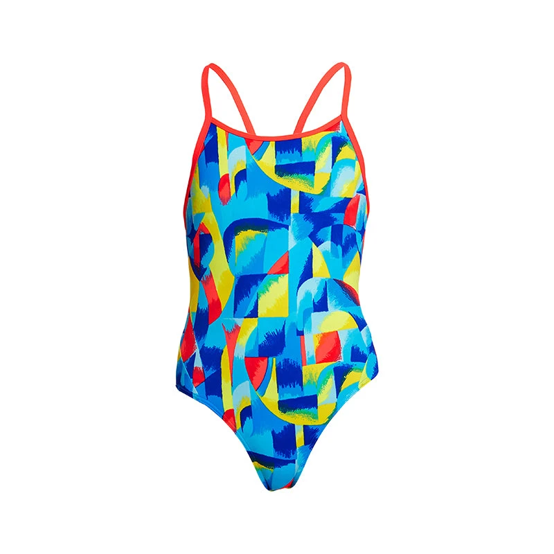 Funkita - Brushed Up - Girls Diamond Back One Piece 4 Funkita - Brushed Up - Girls Diamond Back One Piece - Image 2