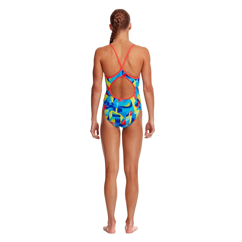 Funkita - Brushed Up - Girls Diamond Back One Piece 5 Funkita - Brushed Up - Girls Diamond Back One Piece - Image 3