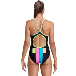Funkita - Building Blocks - Ladies Diamond Back One Piece -Funkita Swimsuit Discount Store funkita building blocks ladies diamond back one piece 3
