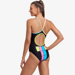 Funkita - Building Blocks - Ladies Diamond Back One Piece -Funkita Swimsuit Discount Store funkita building blocks ladies diamond back one piece 4