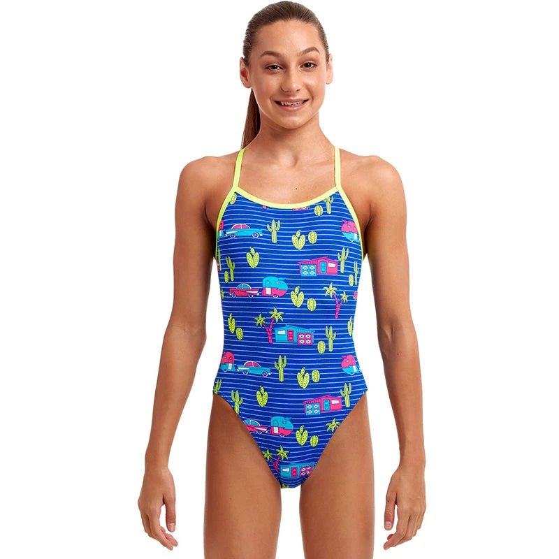 Funkita - Cadi Shack - Girls Eco Single Strap One Piece 3 Funkita - Cadi Shack - Girls Eco Single Strap One Piece