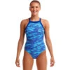 Funkita - Cold Current - Ladies Sky Hi One Piece -Funkita Swimsuit Discount Store funkita cold current ladies sky hi one piece 1