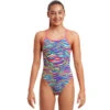 Funkita - Colour Curve - Girls Eco Single Strap One Piece -Funkita Swimsuit Discount Store funkita colour curve girls eco single strap one piece 1