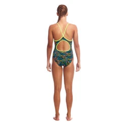 Funkita - Colour Run - Girls Eco Diamond Back One Piece -Funkita Swimsuit Discount Store funkita colour run girls eco diamond back one piece 3