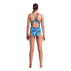 Funkita - Crack Attack - Ladies Diamond Back One Piece -Funkita Swimsuit Discount Store funkita crack attack diamond back ladies swimsuit 3