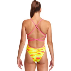 Funkita - Custard Tart - Ladies Eco Strapped In One Piece -Funkita Swimsuit Discount Store funkita custard tart ladies eco strapped in one piece 3