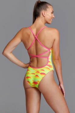Funkita - Custard Tart - Ladies Eco Strapped In One Piece -Funkita Swimsuit Discount Store funkita custard tart ladies eco strapped in one piece 4