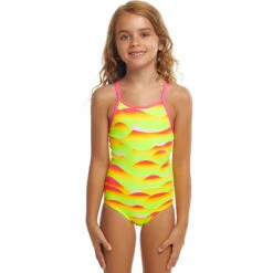 Funkita - Custard Tart - Toddler Girls Eco Printed One Piece