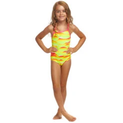 Funkita - Custard Tart - Toddler Girls Eco Printed One Piece -Funkita Swimsuit Discount Store funkita custard tart toddler girls eco printed one piece 4