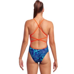 Funkita - Deep Blue - Ladies Strapped In One Piece 13 Funkita - Deep Blue - Ladies Strapped In One Piece -Funkita Swimsuit Discount Store funkita deep blue ladies strapped in one piece 3