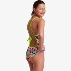 Funkita - Donut Delight - Girls Tie Me Tight One Piece -Funkita Swimsuit Discount Store funkita donut delight girls tie me tight one piece 4