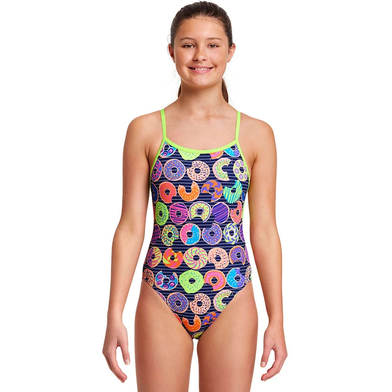 Funkita - Dunking Donuts - Girls Single Strap One Piece 3 Funkita - Dunking Donuts - Girls Single Strap One Piece