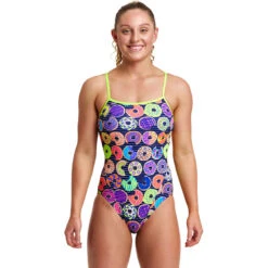Funkita - Dunking Donuts - Ladies Single Strap One Piece