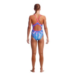 Funkita - Dye Tie - Girls Diamond Back One Piece -Funkita Swimsuit Discount Store funkita dye tie girls diamond back one piece 2
