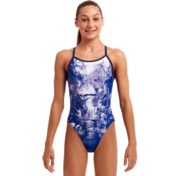 Funkita - Falling Water - Girls Single Strap One Piece
