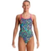 Funkita - Feather Fiesta - Girls Diamond Back One Piece -Funkita Swimsuit Discount Store funkita feather fiesta girls diamond back one piece 1