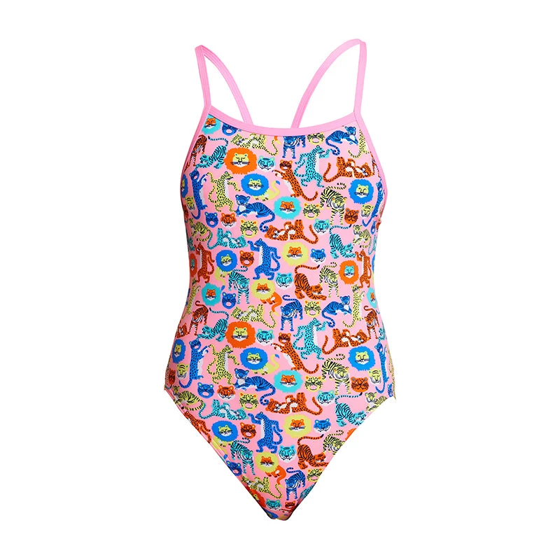 Funkita - Feline Fiesta - Girls Single Strap One Piece 4 Funkita - Feline Fiesta - Girls Single Strap One Piece - Image 2