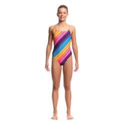 Funkita - Fine Lines - Girls Single Strap One Piece -Funkita Swimsuit Discount Store funkita fine lines girls single strap one piece 4