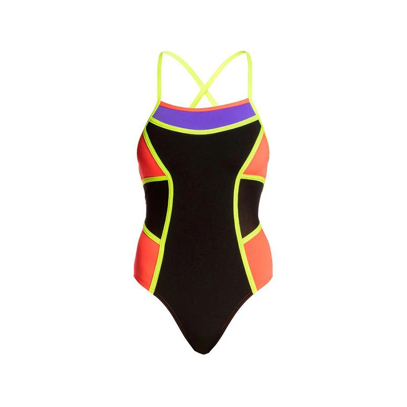 Funkita - Flame Thrower - Ladies Colour Block One Piece 4 Funkita - Flame Thrower - Ladies Colour Block One Piece - Image 2