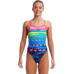 Funkita - Flamingo Flood - Girls Single Strap One Piece