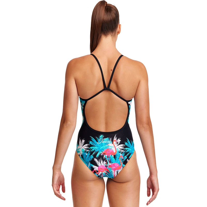 Funkita - Flamingo Night - Ladies Single Strap One Piece 5 Funkita - Flamingo Night - Ladies Single Strap One Piece - Image 3