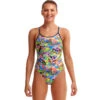 Funkita - Fossil Fuel - Ladies Diamond Back One Piece -Funkita Swimsuit Discount Store funkita fossil fuel ladies diamond back one piece 1