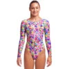 Funkita - Garden Party - Girls Long Shot One Piece -Funkita Swimsuit Discount Store funkita garden party girls long shot one piece 1