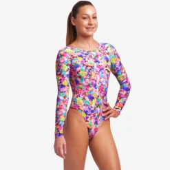 Funkita - Garden Party - Girls Long Shot One Piece -Funkita Swimsuit Discount Store funkita garden party girls long shot one piece 5