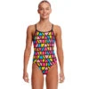 Funkita - Gee Up - Girls Diamond Back One Piece -Funkita Swimsuit Discount Store funkita gee up girls diamond back one piece 1