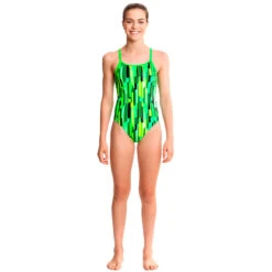 Funkita - Acid Rain - Girls Diamond Back One Piece -Funkita Swimsuit Discount Store funkita girls swimwear acid rain diamond back one piece 3