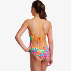 Funkita - Stroke Rate - Girls Tie Me Tight One Piece -Funkita Swimsuit Discount Store funkita girls swimwear stroke rate tie me tight one piece 4