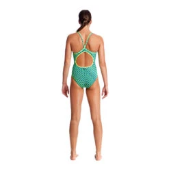 Funkita - Green Gator - Ladies Diamond Back One Piece -Funkita Swimsuit Discount Store funkita green gator ladies diamond back one piece 3